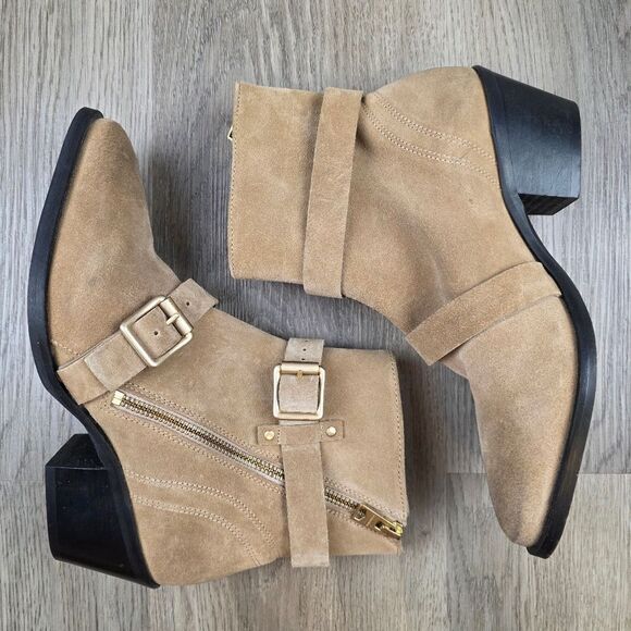 All Saints Lior Suede Ankle Boots Size 37 - Picture 6 of 13